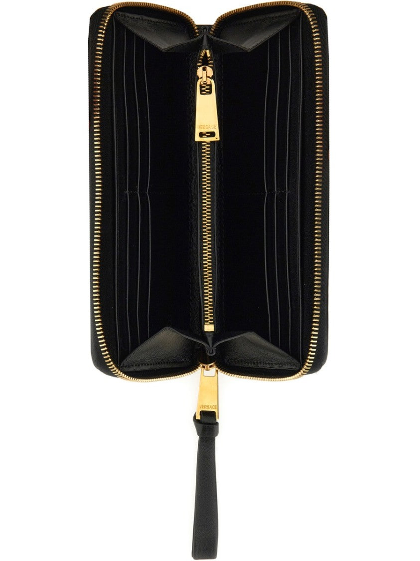 Versace Long Wallet With Logo