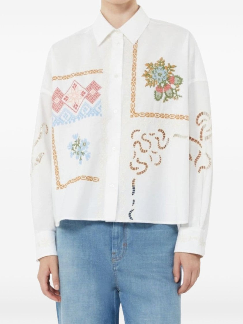 Max Mara Relaxed Fit Embroidered Shirt
