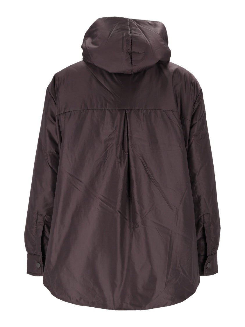 Aspesi Beth Brown Hooded Nylon Jacket