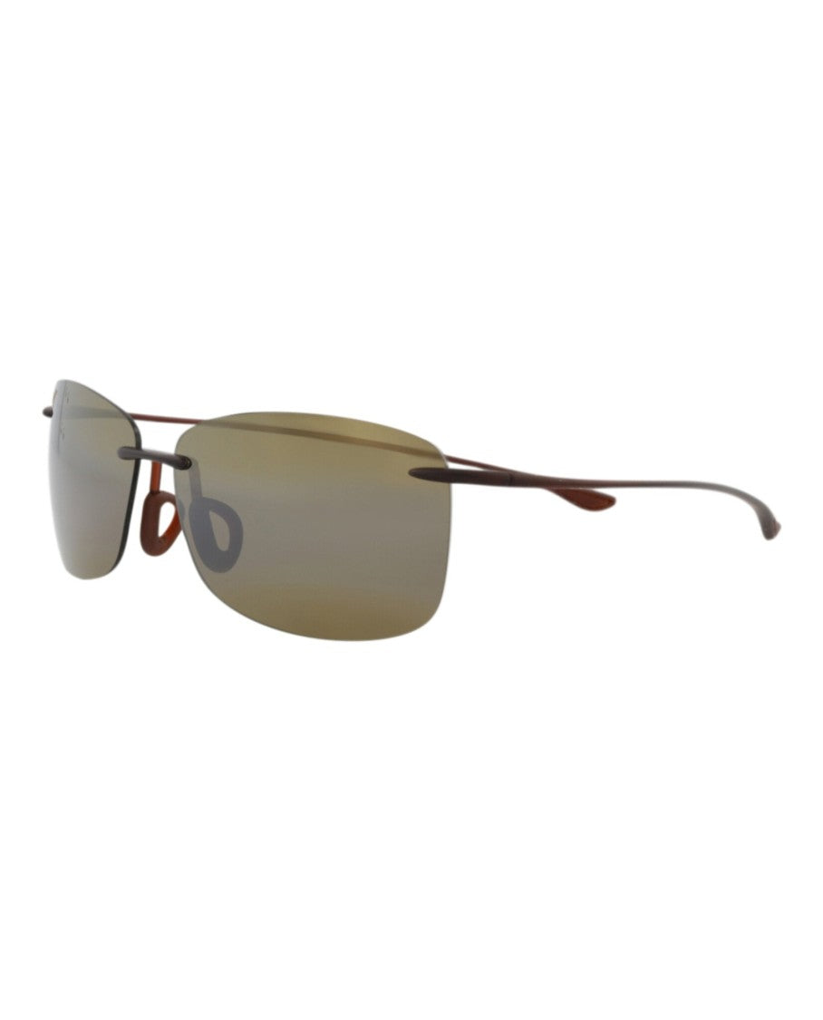 Maui Jim Square-Frame Polarized Sunglasses With Protective Case