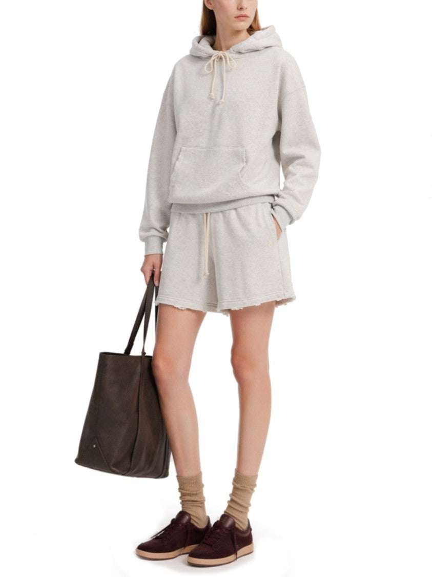 Golden Goose Star Cotton Heathered Oversized Hoodie