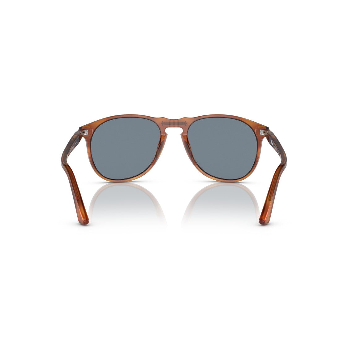 Persol 0Po9649s Translucent Brown Acetate Sunglasses With Round Frame
