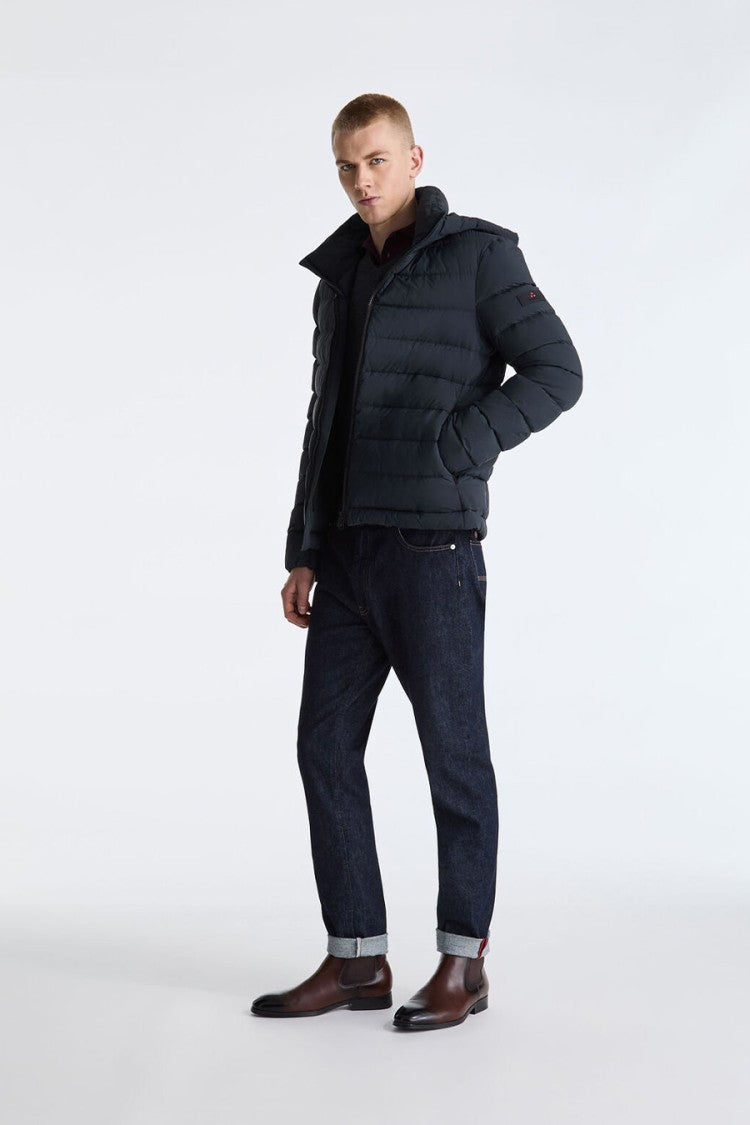 Peuterey Navy Hooded Down Puffer Jacket