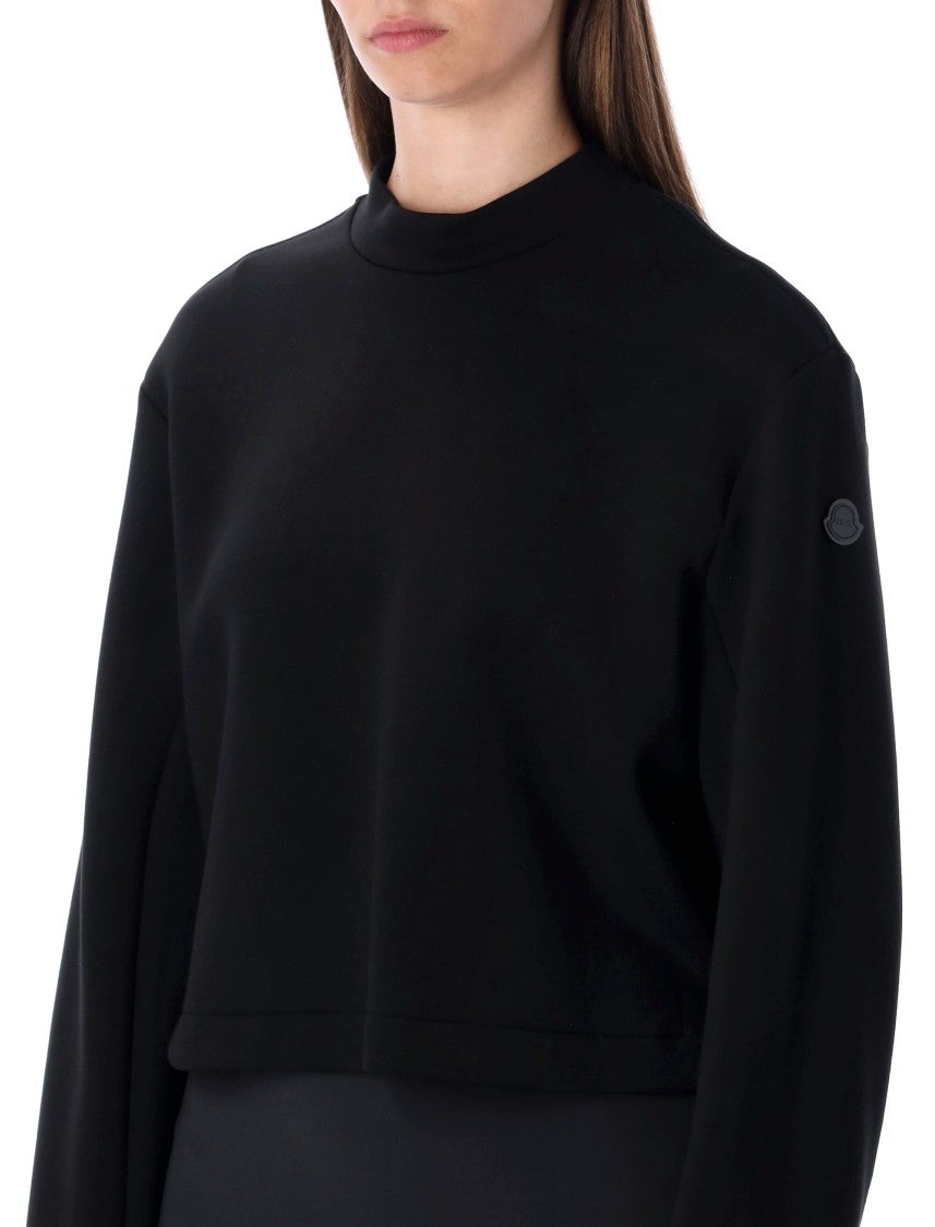Moncler X Edward Enninful Viscose Neoprene Black Sweatshirt
