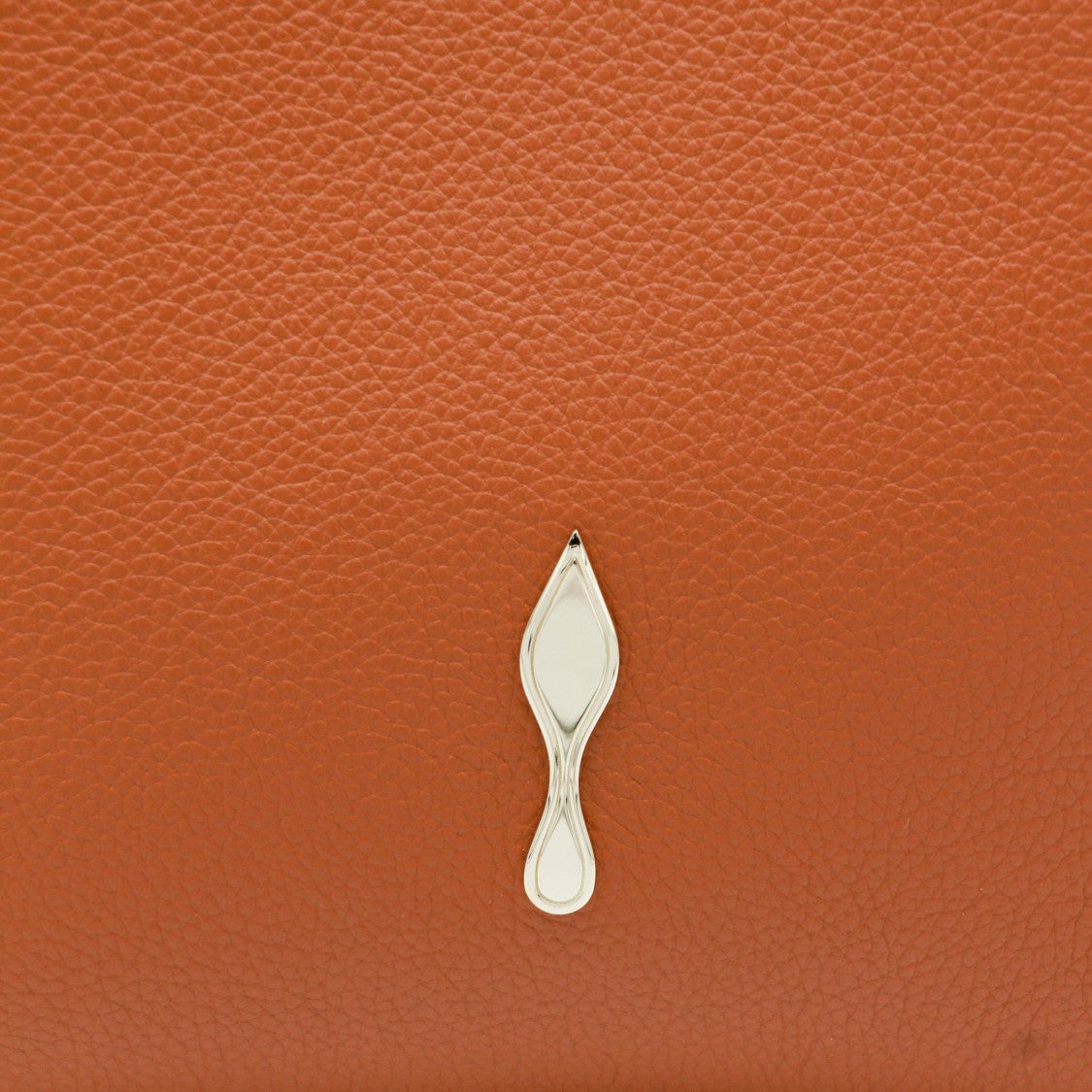 Christian Louboutin Structured Tote Bag In Textured Leather With Metallic Emblem