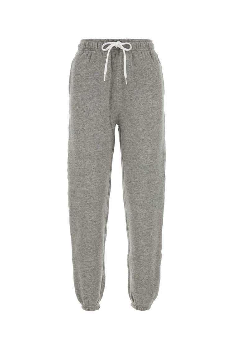 Polo Ralph Lauren Melange Grey Cotton Blend Joggers