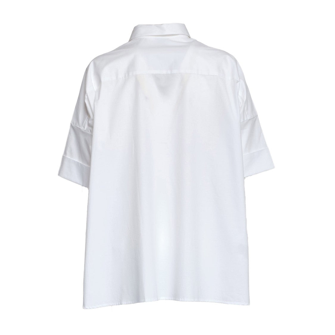 Fay Three-Quarter Sleeve Stretch Poplin Shirt