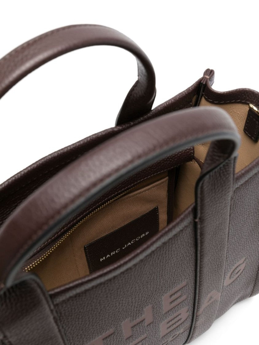 Marc Jacobs Brown Hammered Texture Leather Tote Bag