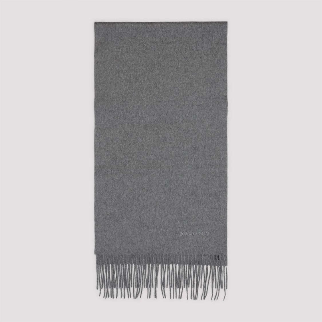 Giorgio Armani Grey Cashmere Scarf