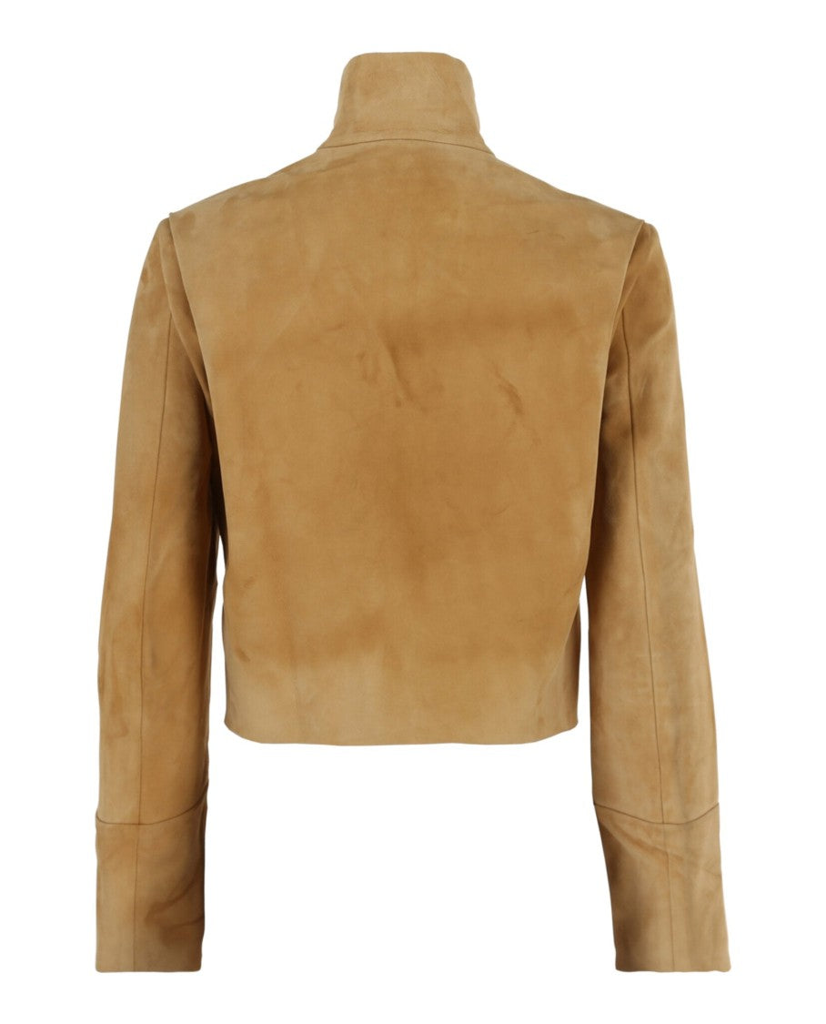 Ferragamo Suede Cropped Jacket