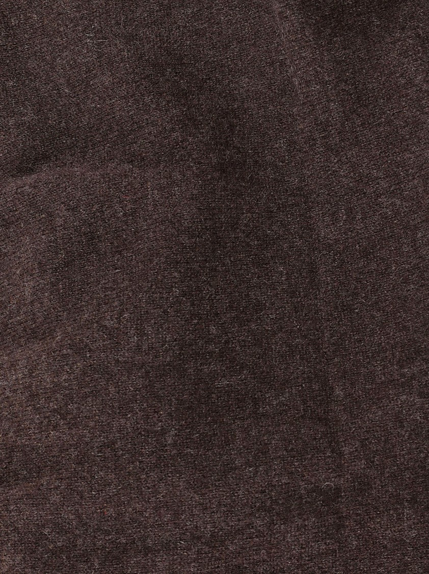 Anaii Long Soft Scarf In Deep Brown