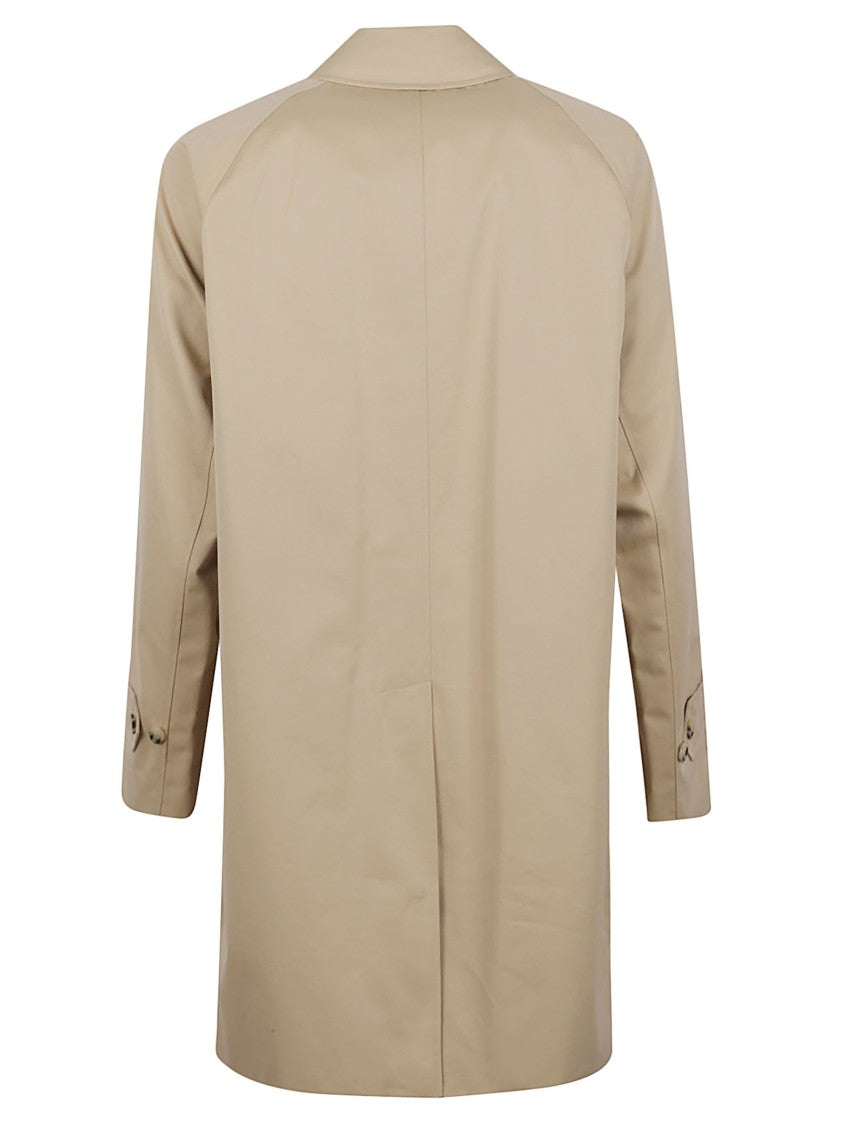 Burberry Raincoat With Check Lining