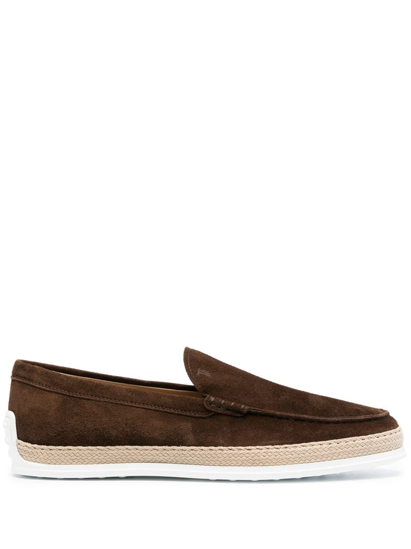 Tod's Almond Toe Suede Loafers