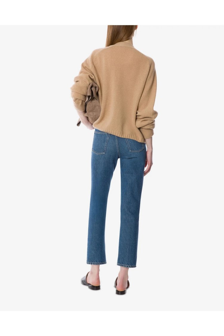 Alberta Ferretti Beige Wool-Blend Sweater