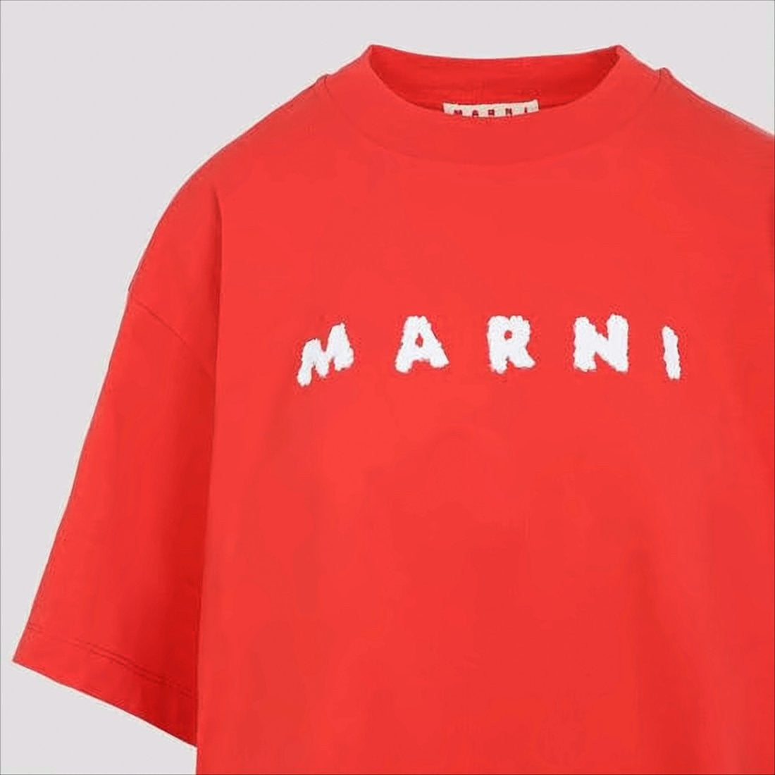 Marni Boxy Short-Sleeve T-Shirt With Textured Detailing