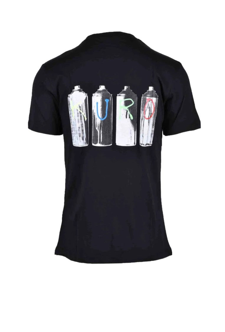 Takeshy Kurosawa Black Graphic Cotton T-Shirt