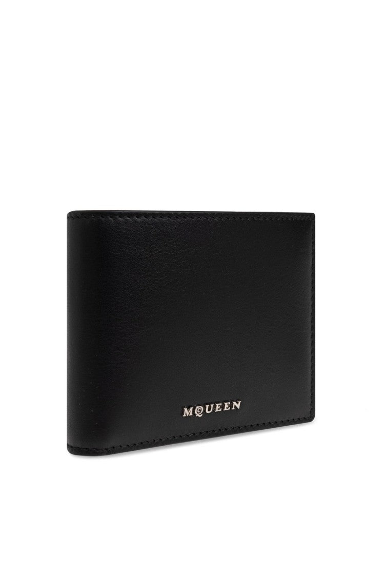 Alexander Mcqueen Smooth Calf Leather Wallet With Minimalist Design