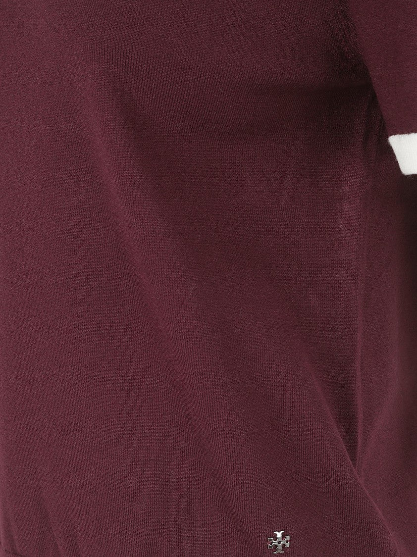 Tory Burch Cropped Top With Contrast Trim