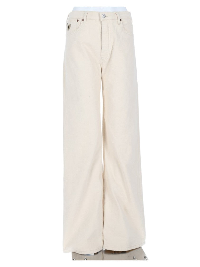 Lois Black High-Waisted Wide-Leg Five-Pocket Jeans