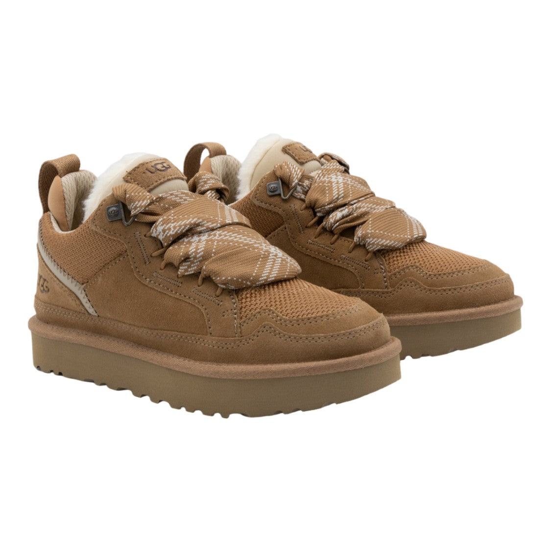 Ugg Warm Tan Suede And Mesh Sneakers