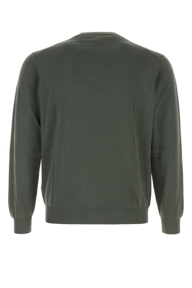 Fedeli Sage Green Cotton Sweater
