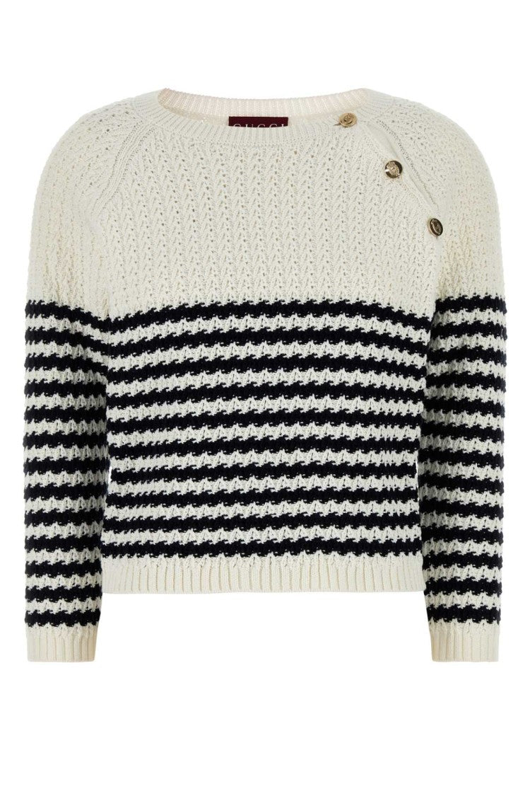 Gucci Embroidered Cotton Sweater