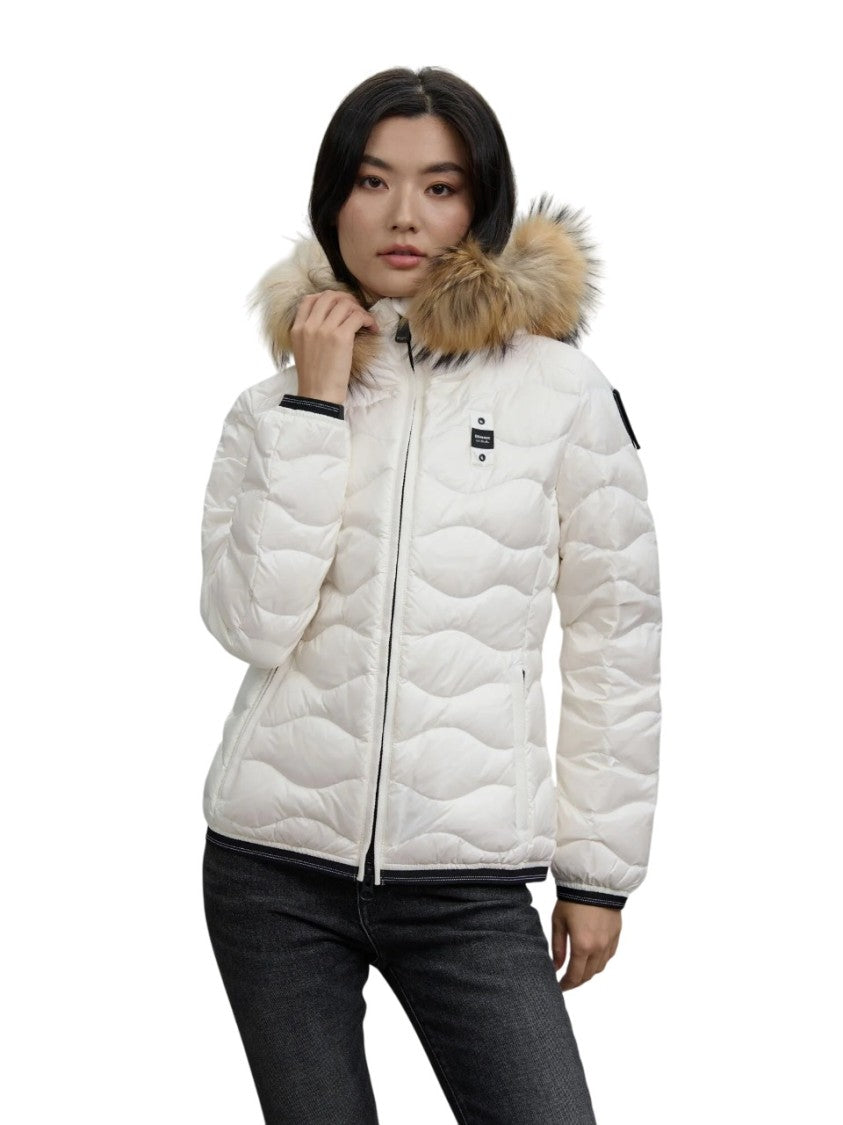 Blauer Down Jacket With Removable Fur Trim