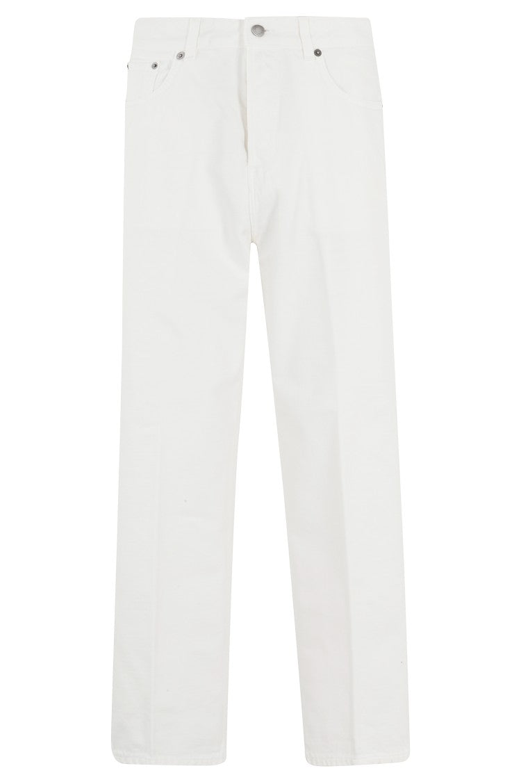 Haikure White Betty Bull 44 Five-Pocket Straight Cotton Jeans