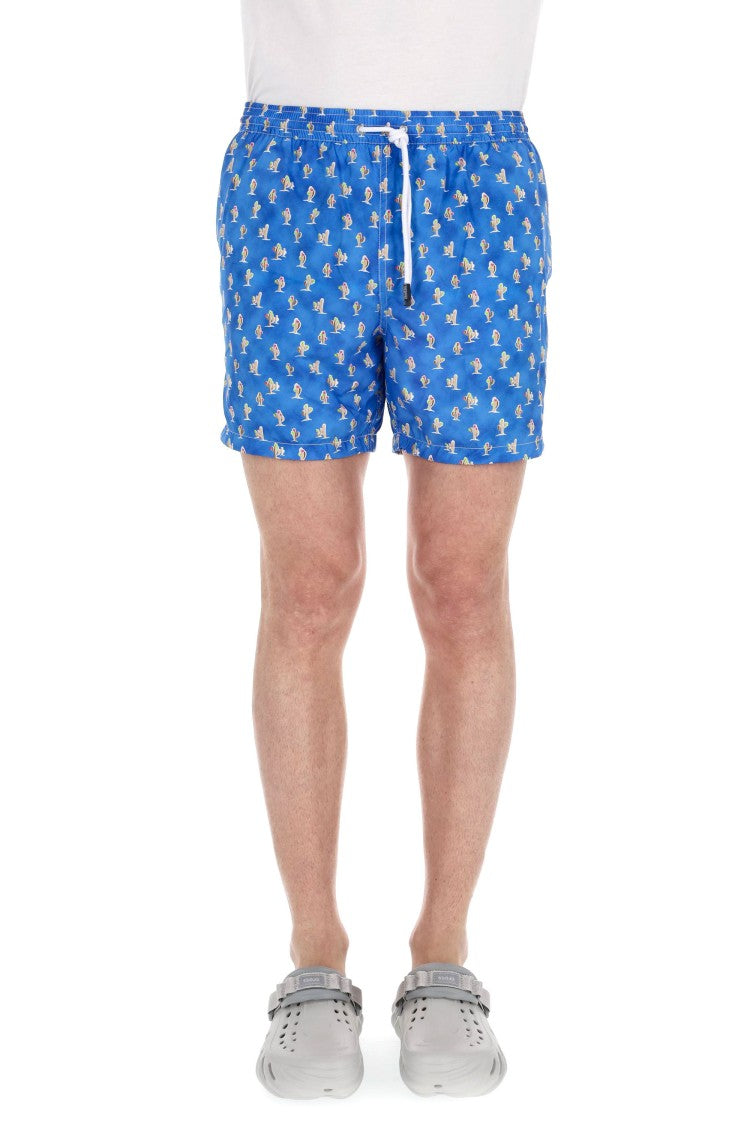 Barba Quick-Dry Cactus Print Swim Shorts