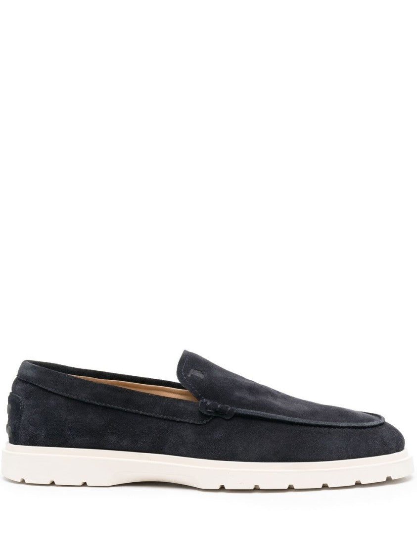 Tod's Black Suede Moccasin With Cushioned Insole