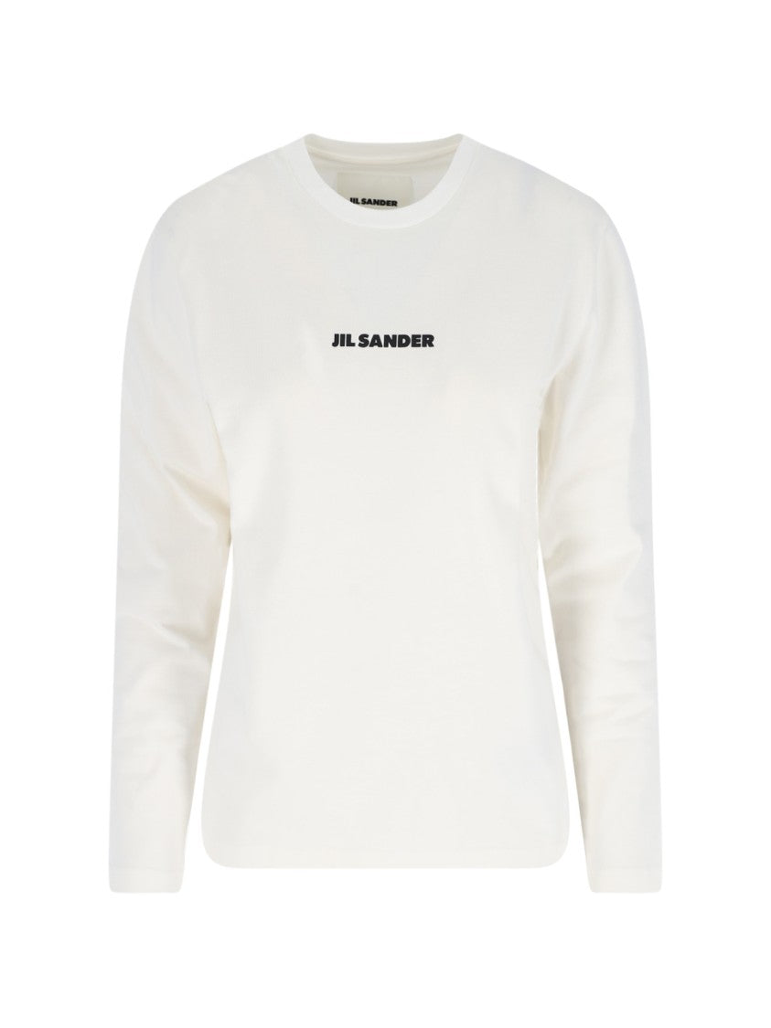 Jil Sander Logo Sweater – White
