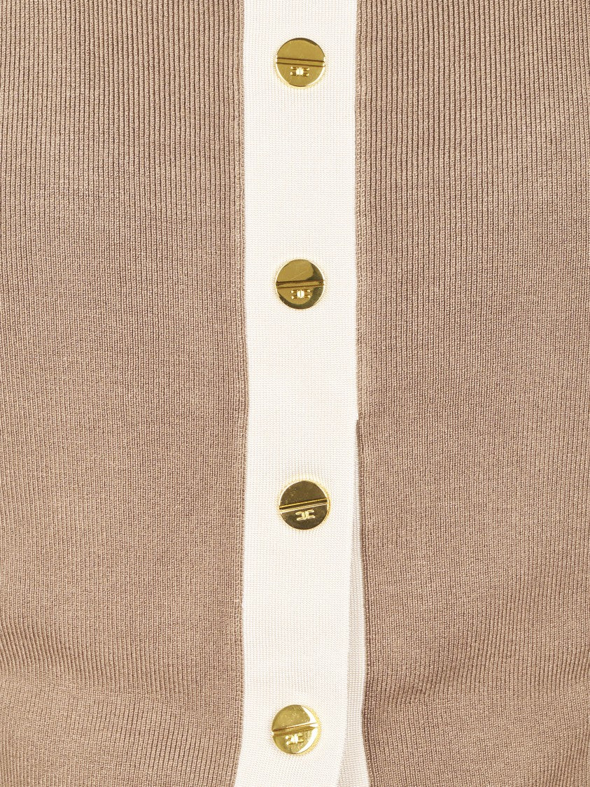 Elisabetta Franchi Sleevless Top With Square Neckline