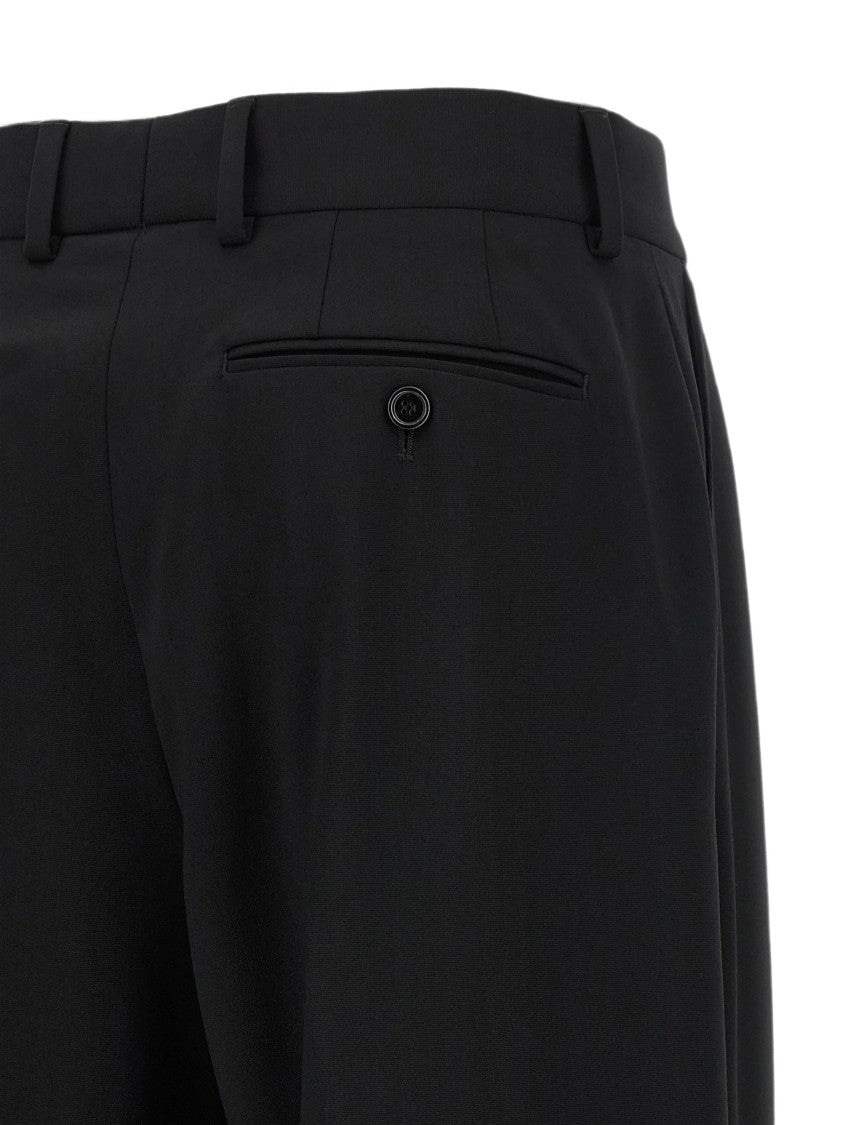 Dolce & Gabbana Stretch Wool Straight-Leg Pants