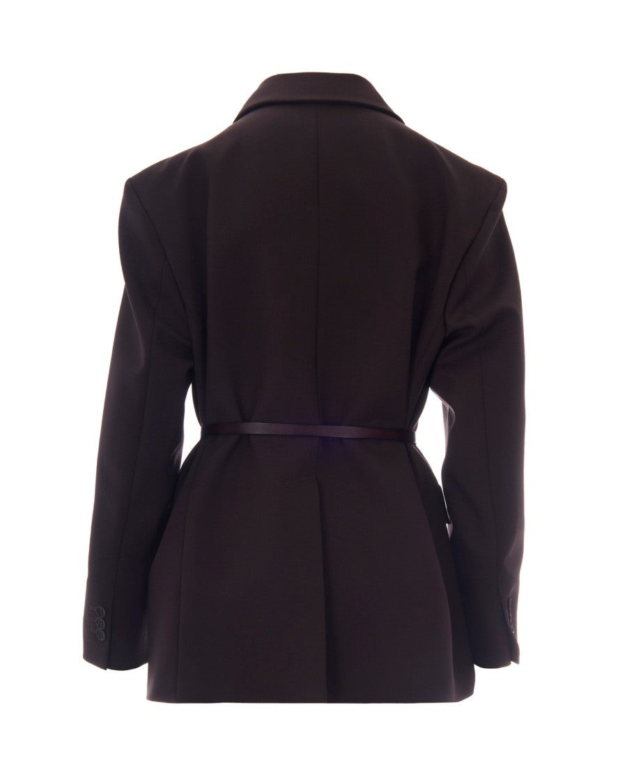 P.A.R.O.S.H. Dark Brown Wool Blazer