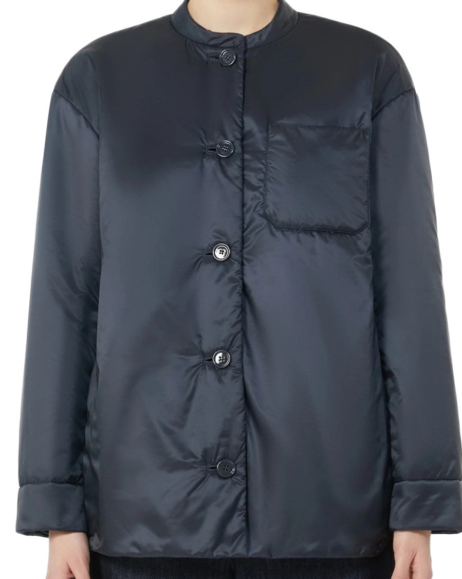 Max Mara Smooth Matte Finish Short Padded Jacket With Chest Pocket