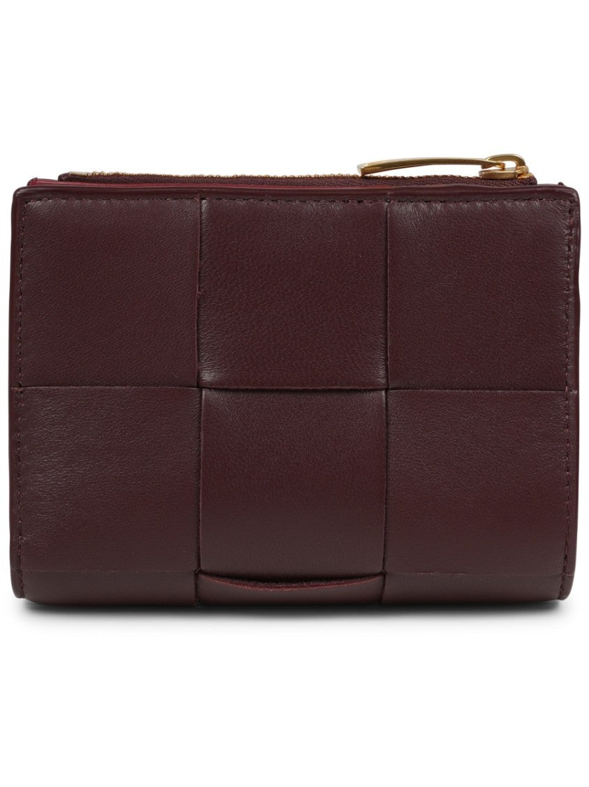 Bottega Veneta Compact Bi-Fold Wallet With Woven Detail
