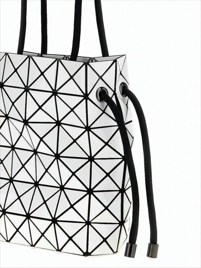 Baobao Glossy Geometric Patterned Crossbody Bag