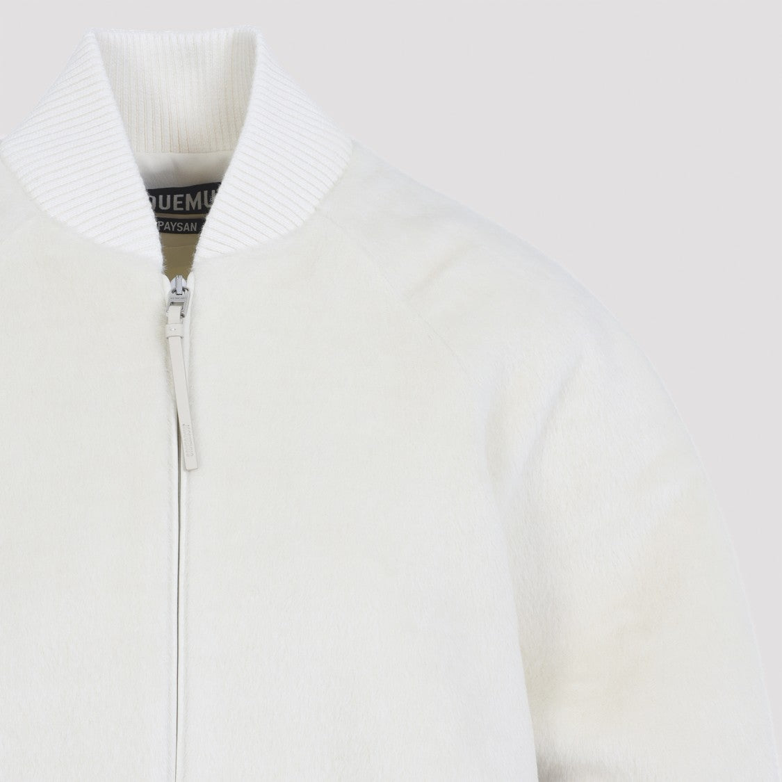 Jacquemus Le Blouson Pilu White Wool Jacket