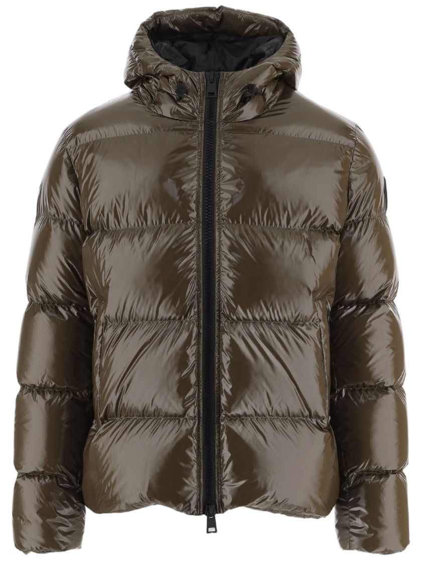 Herno Quilted Down Jacket With Adjustable Hood And Elasticated Hems