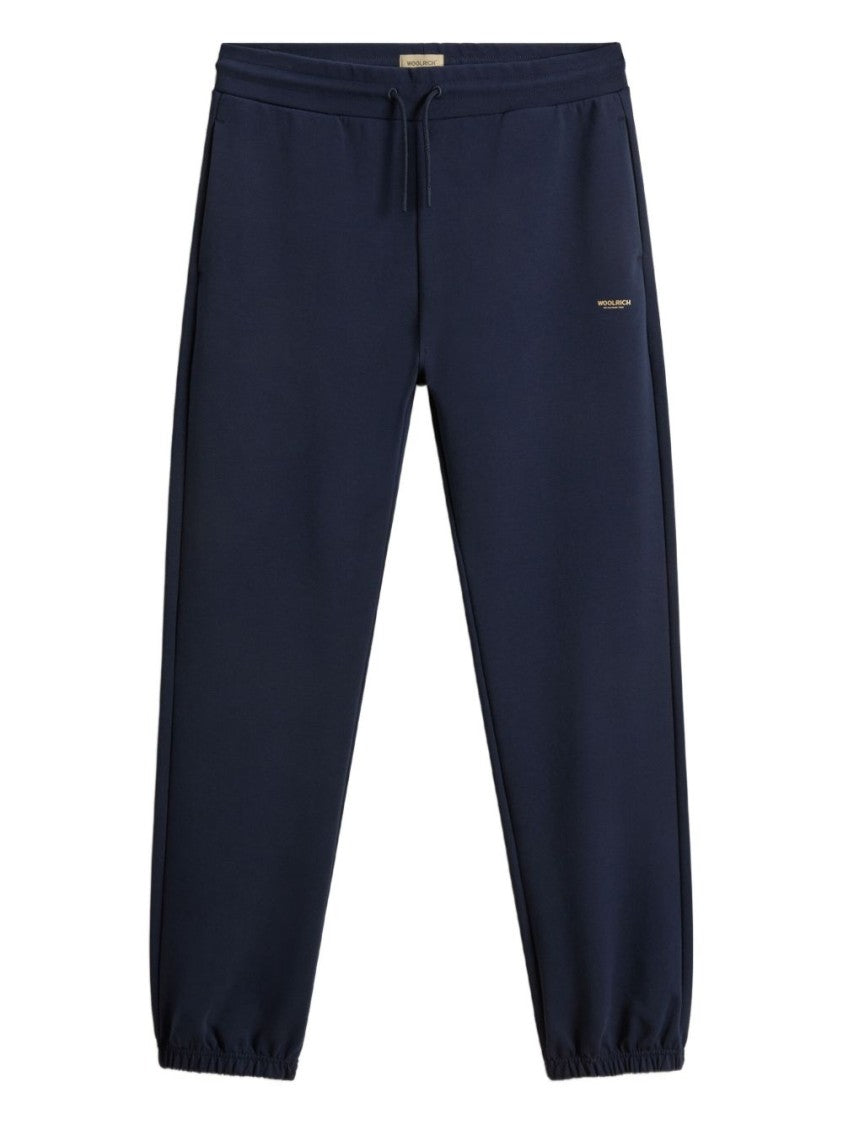 Woolrich Relaxed Fit Navy Blue Trousers