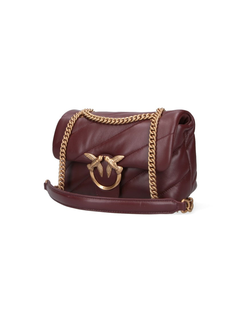 Pinko "Love Puff" Mini Bag – Bordeaux