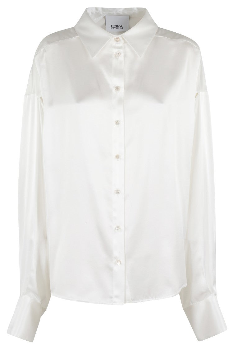 Erika Cavallini White Silk Shirt