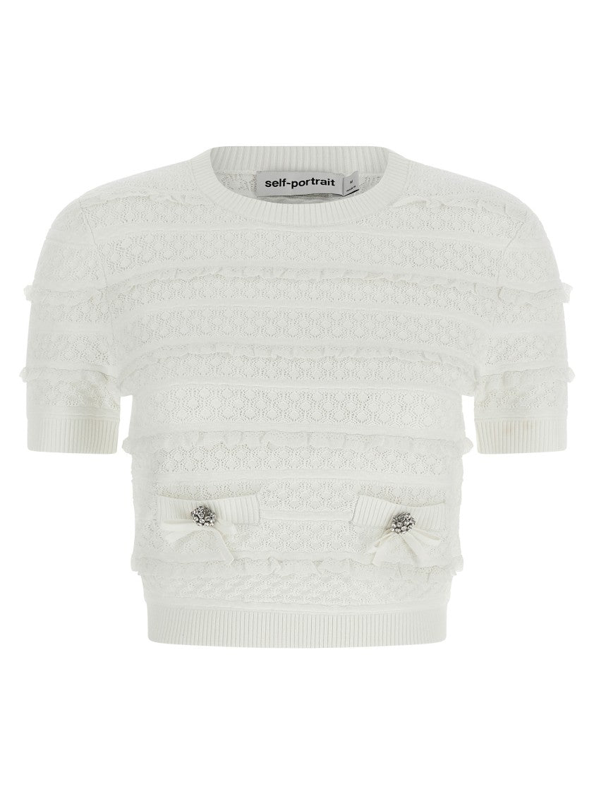 Self-Portrait 'Pointelle Knit' Top