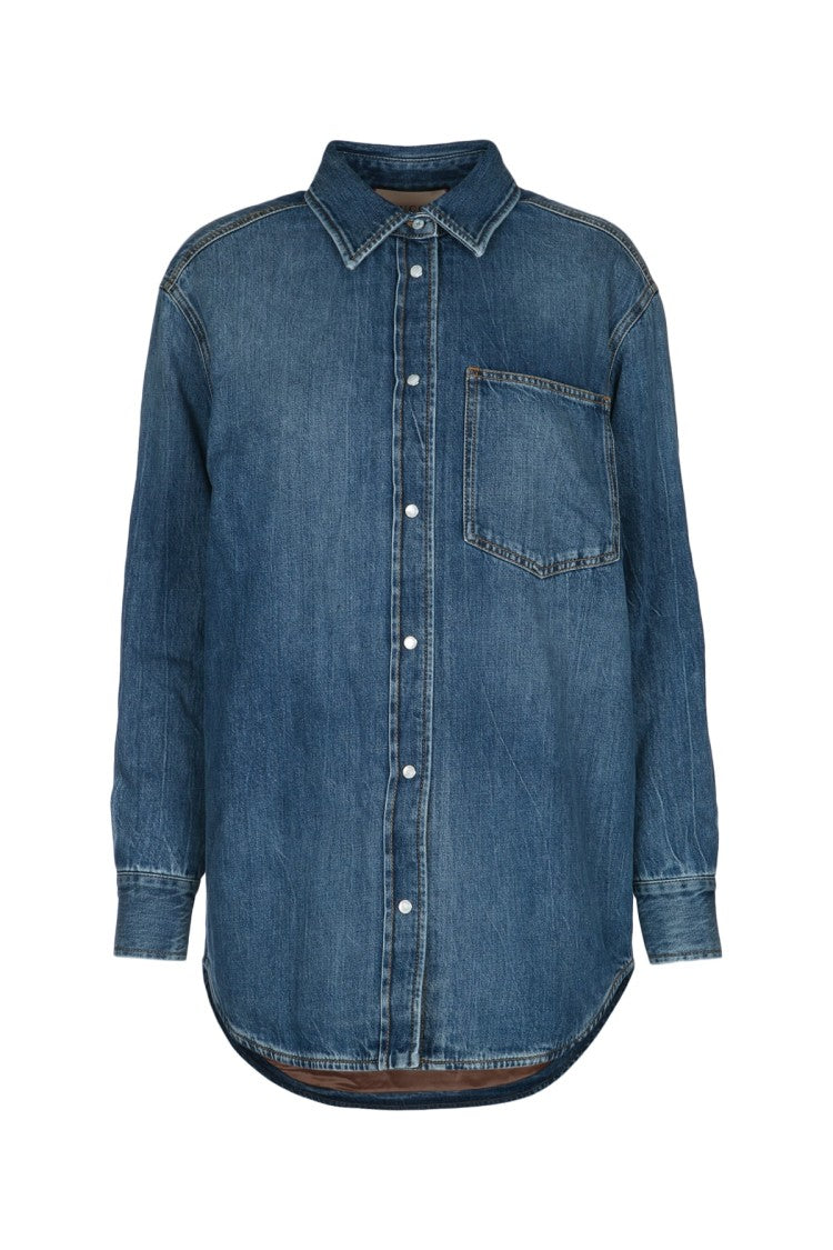 Gucci Classic Denim Shirt With Button-Down Closure