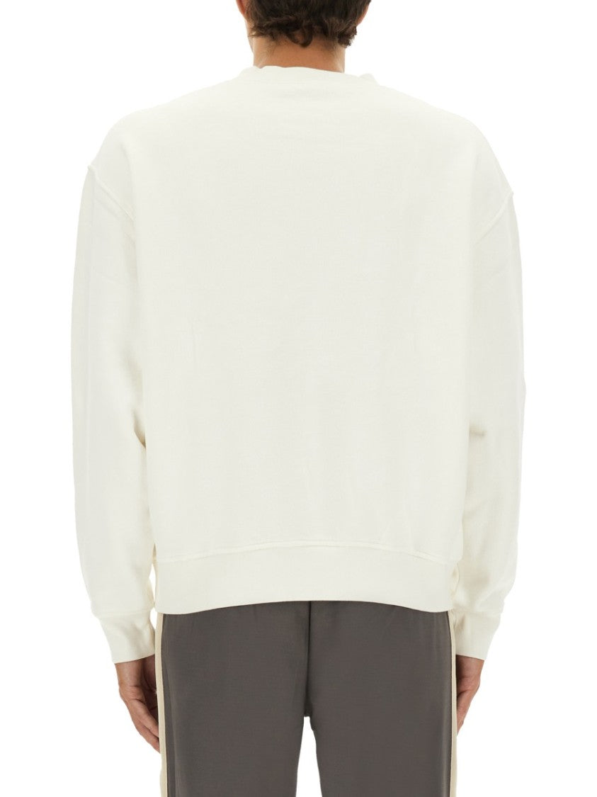 Palm Angels Relaxed-Fit Cotton Sweatshirt With Signature Print