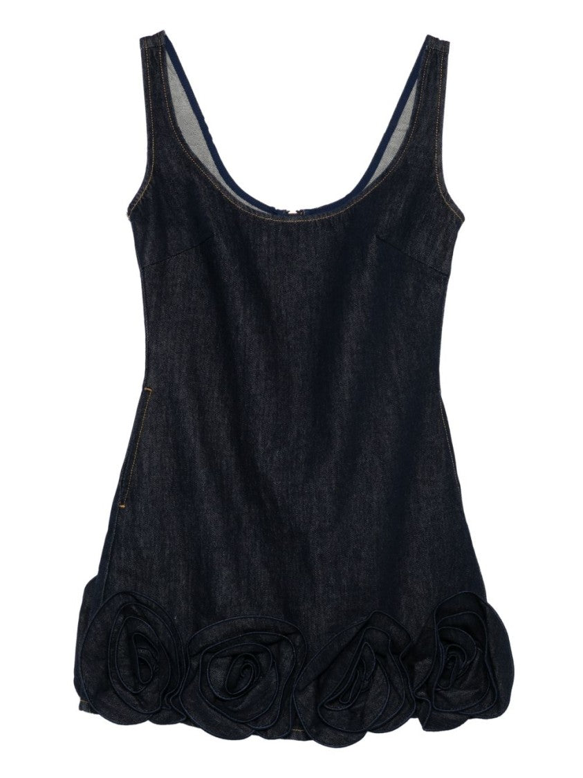 Self-Portrait Dark Blue Denim Mini Dress