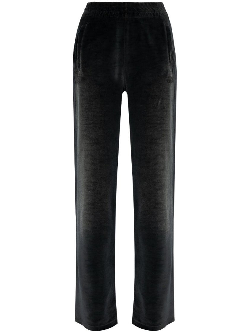 Diesel Velvety Trousers With Elastic Waistband
