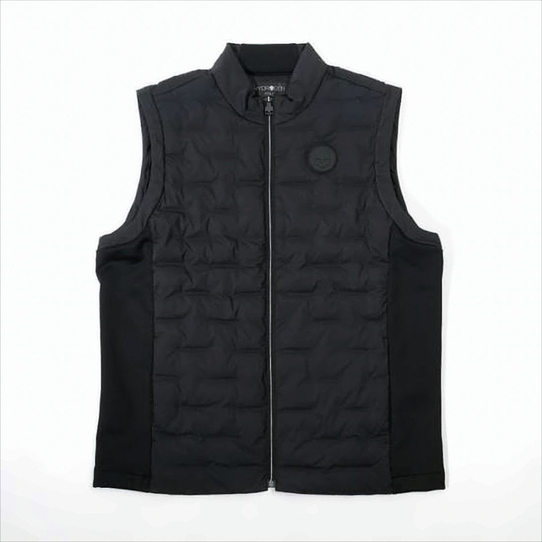 Hydrogen Quilted Sleeveless Vest With Geometric Pattern