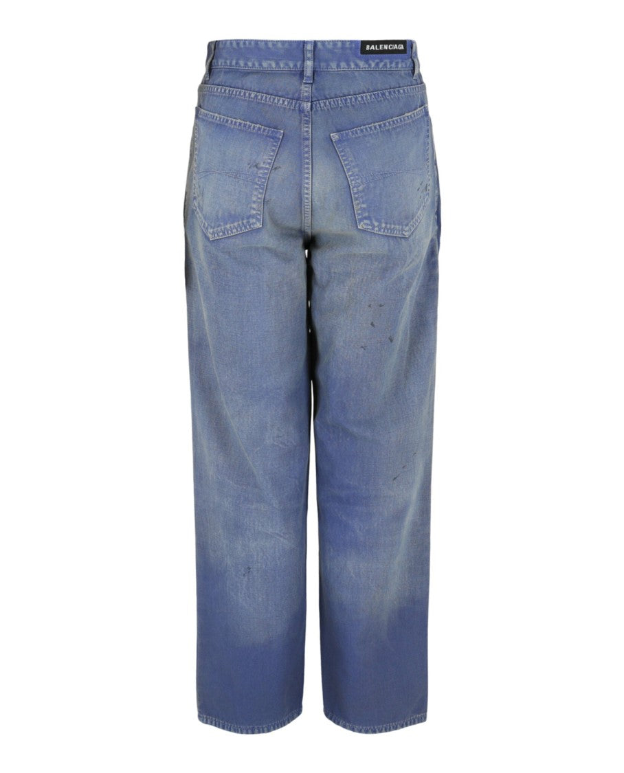 Balenciaga Loose Fit Distressed Jeans