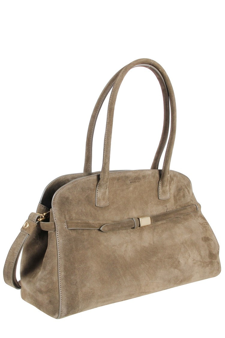 Orciani Forest Green Suede Tote Bag